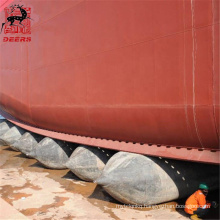 Durable pneumatic ship launching marine rubber airbags